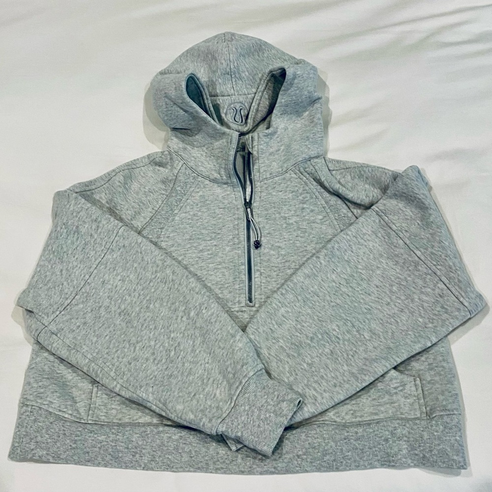lululemon athletica Heather Gray Half-Zip Hoodie